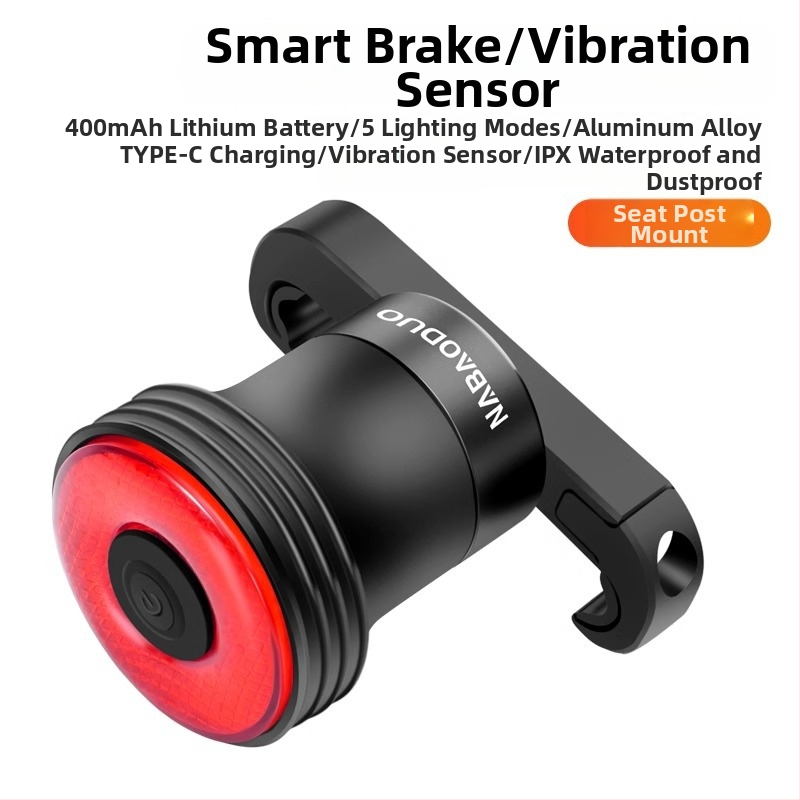 Stražnje svjetlo za bicikl s pametnim senzorom kočnice, indikator punjenja, za cestovne i MTB bicikle