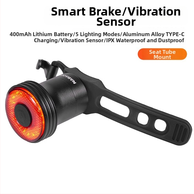 Stražnje svjetlo za bicikl s pametnim senzorom kočnice, indikator punjenja, za cestovne i MTB bicikle