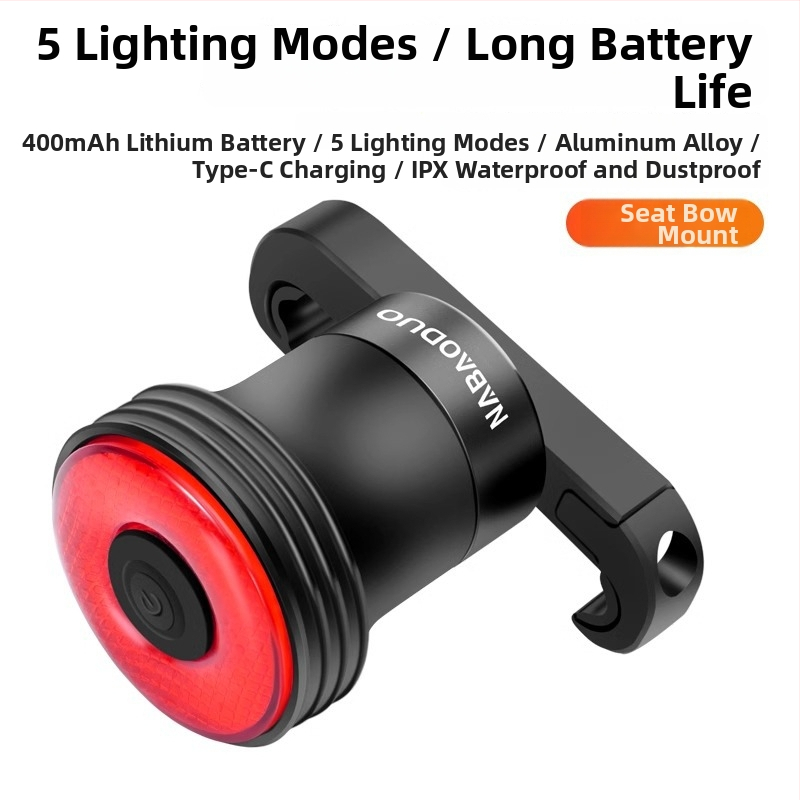 Stražnje svjetlo za bicikl s pametnim senzorom kočnice, indikator punjenja, za cestovne i MTB bicikle