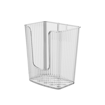 Fali vécépapírtartó és arc törölköző tároló – világos luxus stílus (PET anyag; vízálló; kompatibil standard papírzsebkendőkkel; többfunkciós)