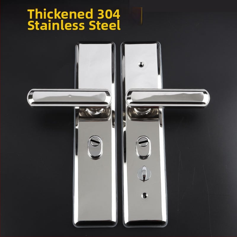 Nerūdijančio plieno durų rankena - anti-vagystės užraktas įėjimo durims, universalaus šarvuoto dizaino (Medžiaga: Nerūdijantis plienas; Modelis: Nerūdijančio plieno rankena; Pritaikymo sritis: Saugumo durys/įėjimo durys; Stilius: Naujasis kinų stilius)