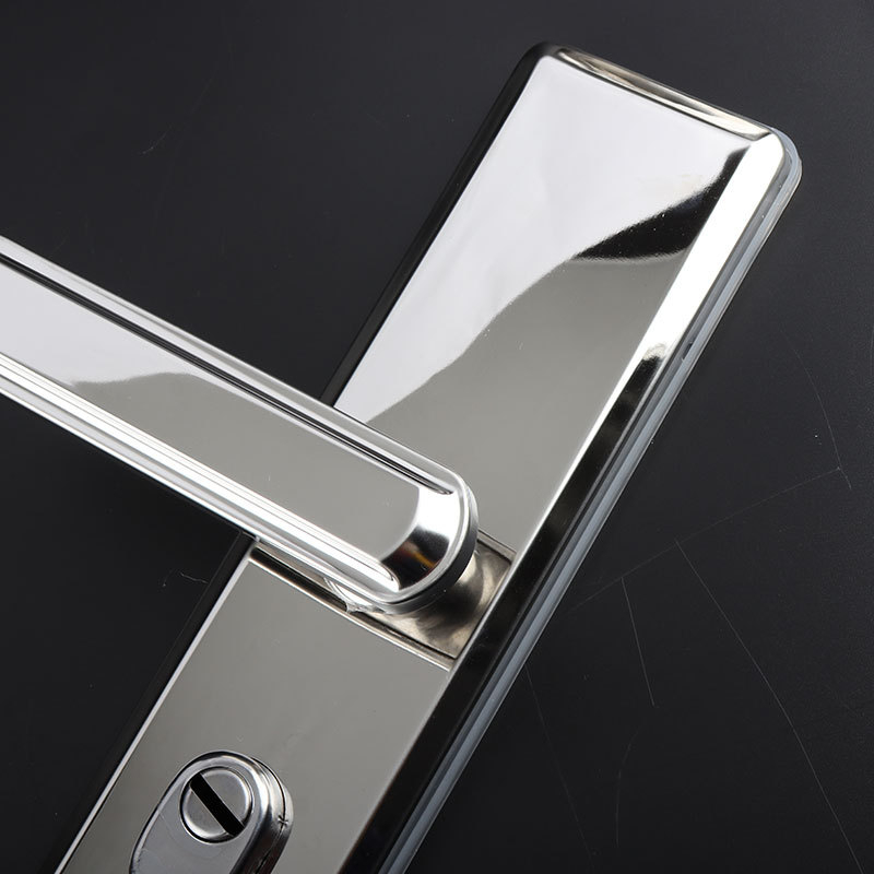 Rozsdamentes acél ajtózár fogantyú - lopás elleni biztonsági fogantyú bejárati ajtókhoz, univerzális páncél dizájn (Anyag: Rozsdamentes acél; Modell: Rozsdamentes acél fogantyú; Alkalmazási terület: Biztonsági ajtók/bejárati ajtók; Stílus: Új kínai stílus)