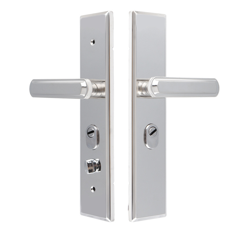 Rozsdamentes acél ajtózár fogantyú - lopás elleni biztonsági fogantyú bejárati ajtókhoz, univerzális páncél dizájn (Anyag: Rozsdamentes acél; Modell: Rozsdamentes acél fogantyú; Alkalmazási terület: Biztonsági ajtók/bejárati ajtók; Stílus: Új kínai stílus)