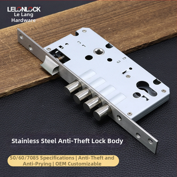 Nehrdzavejúce oceľové telo zámku proti krádeži pre drevené dvere, univerzálne valcové telo zámku 5085/6085/7085, model RML-40, hmotnosť 0,9 kg
