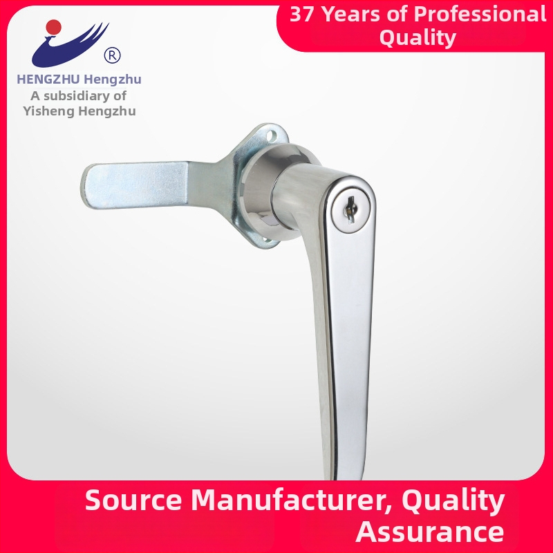 Hengzhu MS316 cinko lydinio rankenos užraktas paskirstymo skydeliams, aukštos ir žemos įtampos skydeliams, blizgus chromo paviršius