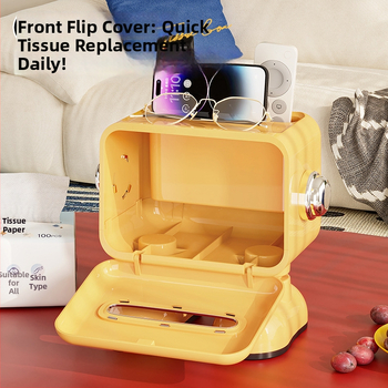 Laudade salvrätikute kasti flip-lukuga, plastikust mitmeotstarbeline hoidik, veekindel, elutoa jaoks