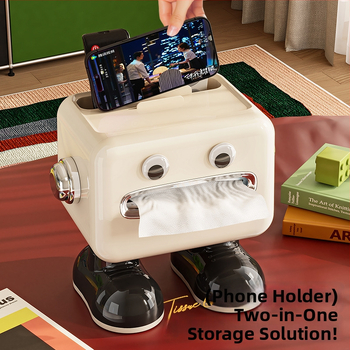 Laudade salvrätikute kasti flip-lukuga, plastikust mitmeotstarbeline hoidik, veekindel, elutoa jaoks