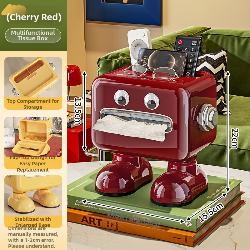 Laudade salvrätikute kasti flip-lukuga, plastikust mitmeotstarbeline hoidik, veekindel, elutoa jaoks