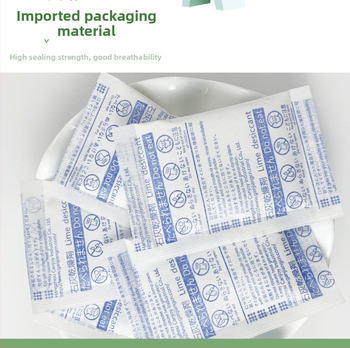 Lime džiovintuvo maišelis džiovinimui ir drėgmės kontrolei, 15 g, maišelyje, plokščias padėtis