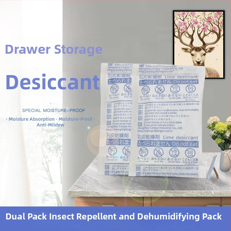 Lime desikantkott kuivatamiseks ja niiskuse kontrolliks, 15 g, kotis, lamav asend