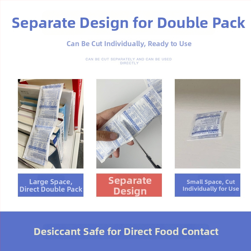 Lime desikantkott kuivatamiseks ja niiskuse kontrolliks, 15 g, kotis, lamav asend