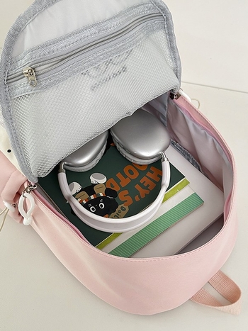 Tüdrukutele mõeldud jaapani stiilis kerge seljakott – suur mahutavus (Materjal: nailon; Mahutavus: kuni 20 L; Veekindel; Sobib 10-tollisele sülearvutile)