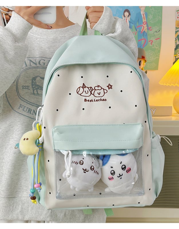 Tüdrukutele mõeldud jaapani stiilis kerge seljakott – suur mahutavus (Materjal: nailon; Mahutavus: kuni 20 L; Veekindel; Sobib 10-tollisele sülearvutile)