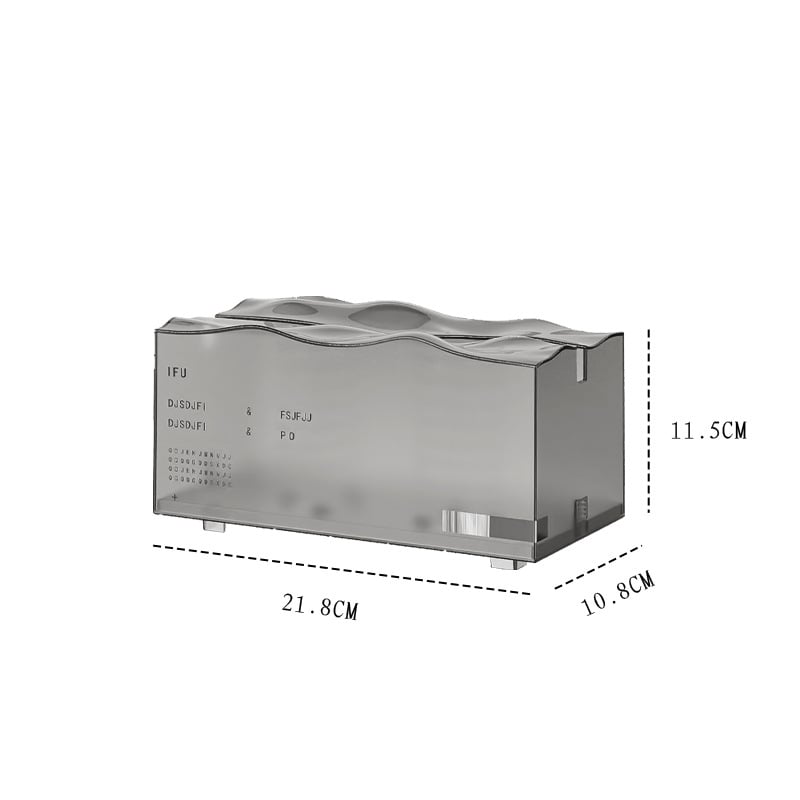 PET asztali szalvétatartó, modell 2922, modern-minimalista stílus, multifunkcionális, húzható szalvéta, Márka Marys Brother