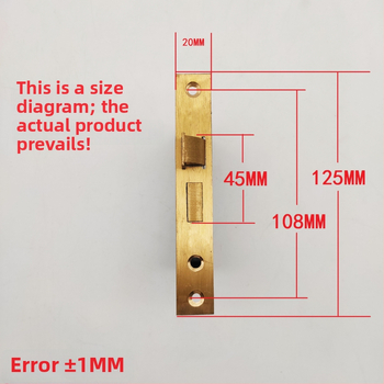 Telo zámku pre drevenú kliku dverí – meďové telo, 158 g, moderný dizajn, HX