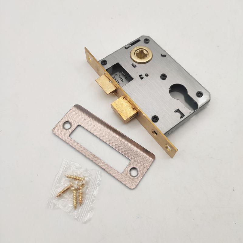 Telo zámku pre drevenú kliku dverí – meďové telo, 158 g, moderný dizajn, HX