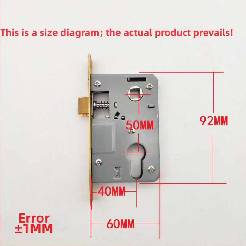 Koka durvju roktņa slēdzenes korpuss – vara korpuss, 158 g, mūsdienīgs dizains, HX