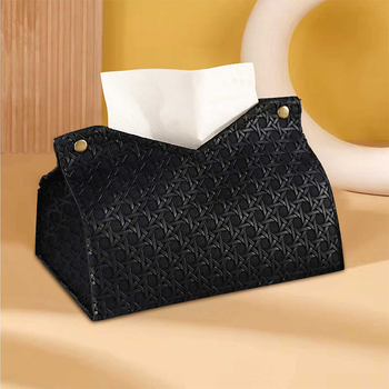Cutie de șervețele PGZJ-1 — Piele; Potrivită pentru mașină, living și baie; Stil modern minimalist; Origine: Zhejiang