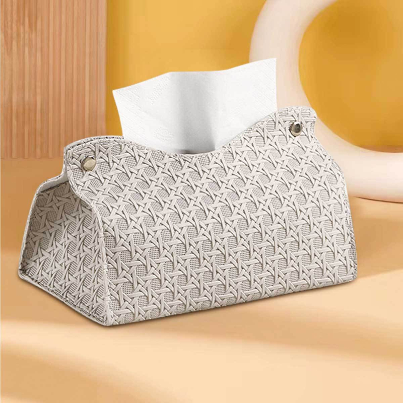 Cutie de șervețele PGZJ-1 — Piele; Potrivită pentru mașină, living și baie; Stil modern minimalist; Origine: Zhejiang
