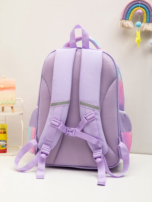 Карикатурна раница за ученици от началното училище — голям капацитет, Oxford материя, дишаща и водоустойчива, изключително лека, презрамки с въздушна възглавничка