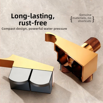 WC loputusspreipüstol seinale kinnitatud vasknurgaventiliga, 1,5 MPa, G1/2, Toilet Companion, kaasaegne minimalistlik stiil