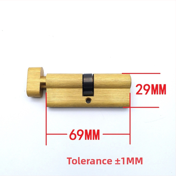 Vnútorný cylindr zámku na dvere, z čistého meďa, pre drevené dvere — 170 g, blister balenie, moderný minimalistický štýl