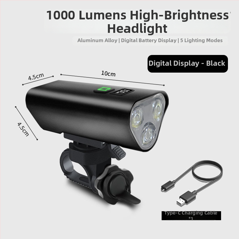 Predné svetlo pre cestný a horský bicykel, nočná jazda, s uchytením na zavesenie (Kód produktu 1239; Značka: Beautiful shirt; Dovoz: Nie)