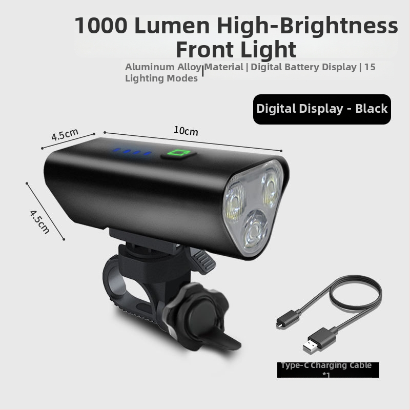 Predné svetlo pre cestný a horský bicykel, nočná jazda, s uchytením na zavesenie (Kód produktu 1239; Značka: Beautiful shirt; Dovoz: Nie)