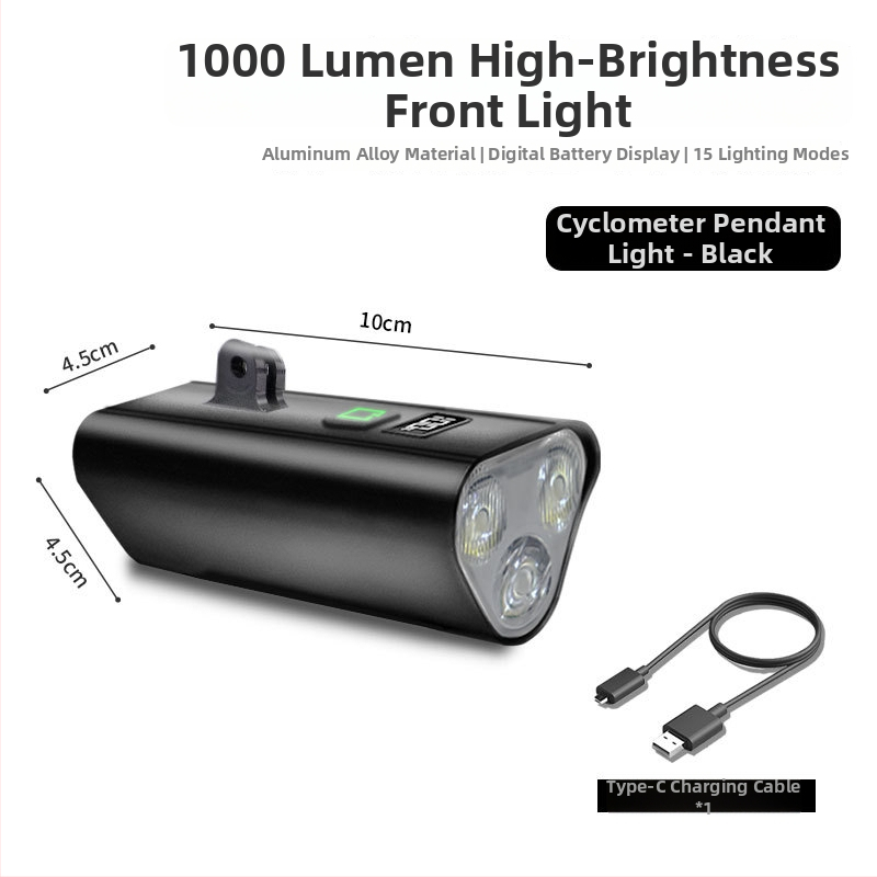 Predné svetlo pre cestný a horský bicykel, nočná jazda, s uchytením na zavesenie (Kód produktu 1239; Značka: Beautiful shirt; Dovoz: Nie)