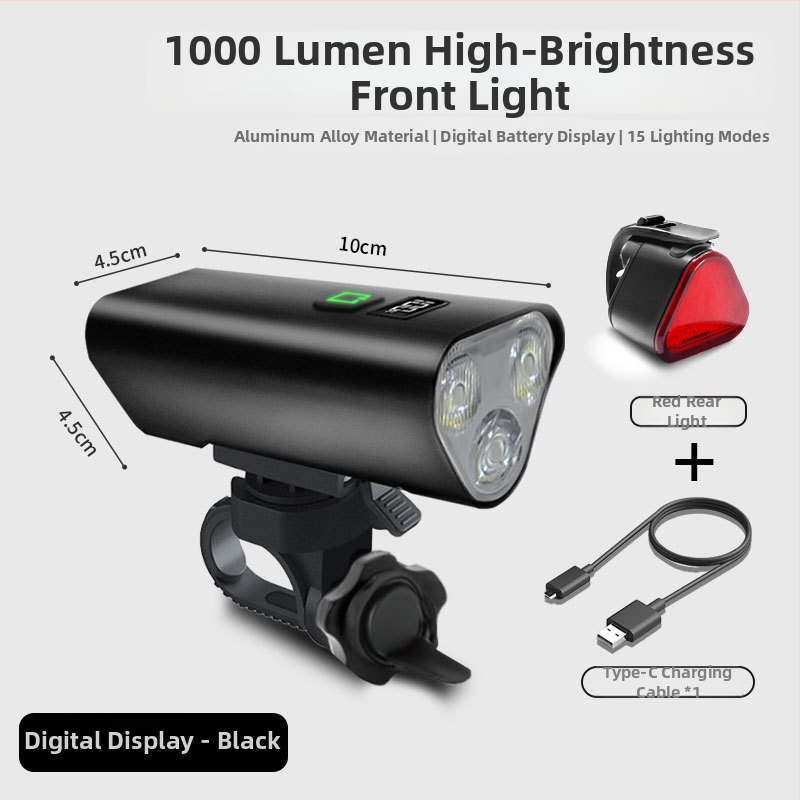 Predné svetlo pre cestný a horský bicykel, nočná jazda, s uchytením na zavesenie (Kód produktu 1239; Značka: Beautiful shirt; Dovoz: Nie)