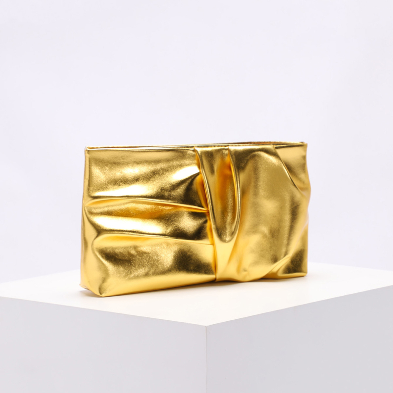 Geantă clutch din piele PU, stil urban minimalist, formă orizontală pătrată, închidere cu fermoar, buzunar intern ascuns cu fermoar și buzunar pentru telefon