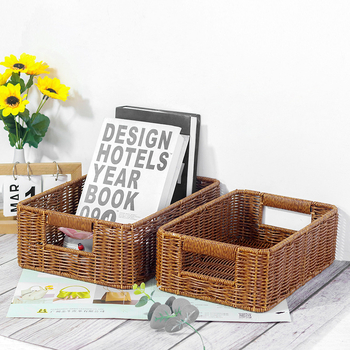 Coș de depozitare, material PP, model K000715, Huangtu craftsmanship, pentru CD-uri, cosmetice, cărți și căști