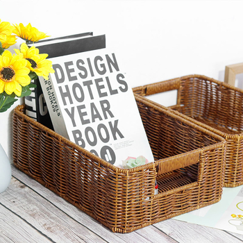 Coș de depozitare, material PP, model K000715, Huangtu craftsmanship, pentru CD-uri, cosmetice, cărți și căști