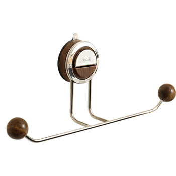 Hajpánt tároló polc szívóval, rozsdamentes acélból, 1 emeletes, fúrás nélküli felületre szerelhető, Fürdőszobába és konyhába