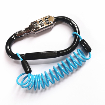 Mechanikus lakat D-típusú hátizsák-karabinerrel, cinkötvözetből, modell 407, testreszabható feldolgozás