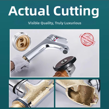 Vaskist valamukraan, segakraan, tõstemehhanism, keraamiline ventiil, kromitud pind