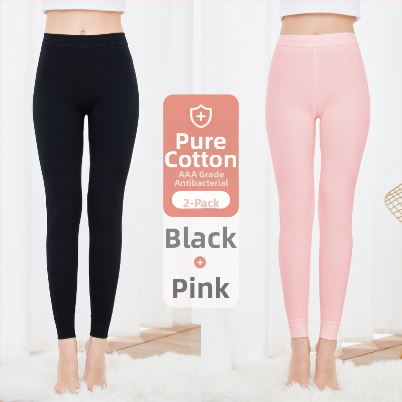 Moterų grynos medvilnės antibakterinės šilumos kelnaitės, vienos sluoksnio, 95–100% medvilnė, tankis 201–250 g/m²
