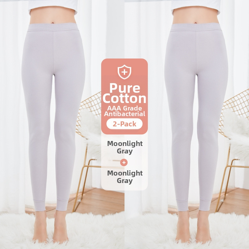 Moterų grynos medvilnės antibakterinės šilumos kelnaitės, vienos sluoksnio, 95–100% medvilnė, tankis 201–250 g/m²