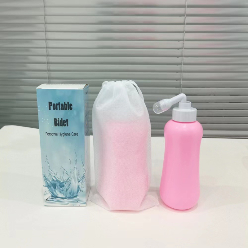 LSCOLO hordozható perineális irrigátor, ABS+EVA anyag, EU CE tanúsítvány, kézi működtetés