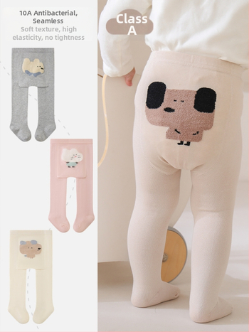 Laste sukkpüksid kammitud puuvillast karikatürimustriga, hingavad, kevad-sügiseks, unisex