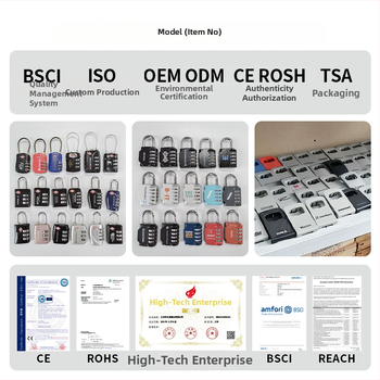Box na heslá s hákom, hliníková zliatina, model CH-807-L, mechanické zámky, hrúbka tyče 9 mm, vzdialenosť tyčí 28 mm