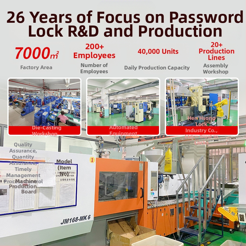 Box na heslá s hákom, hliníková zliatina, model CH-807-L, mechanické zámky, hrúbka tyče 9 mm, vzdialenosť tyčí 28 mm