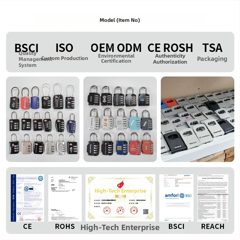 Box na heslá s hákom, hliníková zliatina, model CH-807-L, mechanické zámky, hrúbka tyče 9 mm, vzdialenosť tyčí 28 mm