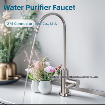 Ventil pre čistič vody, 304 nerezová oceľ, kuchynský priamy pitný vodovod, studená voda, pripojenie 2/4 bodov, keramický kotúčový ventil