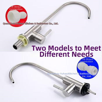 Ventil pre čistič vody, 304 nerezová oceľ, kuchynský priamy pitný vodovod, studená voda, pripojenie 2/4 bodov, keramický kotúčový ventil