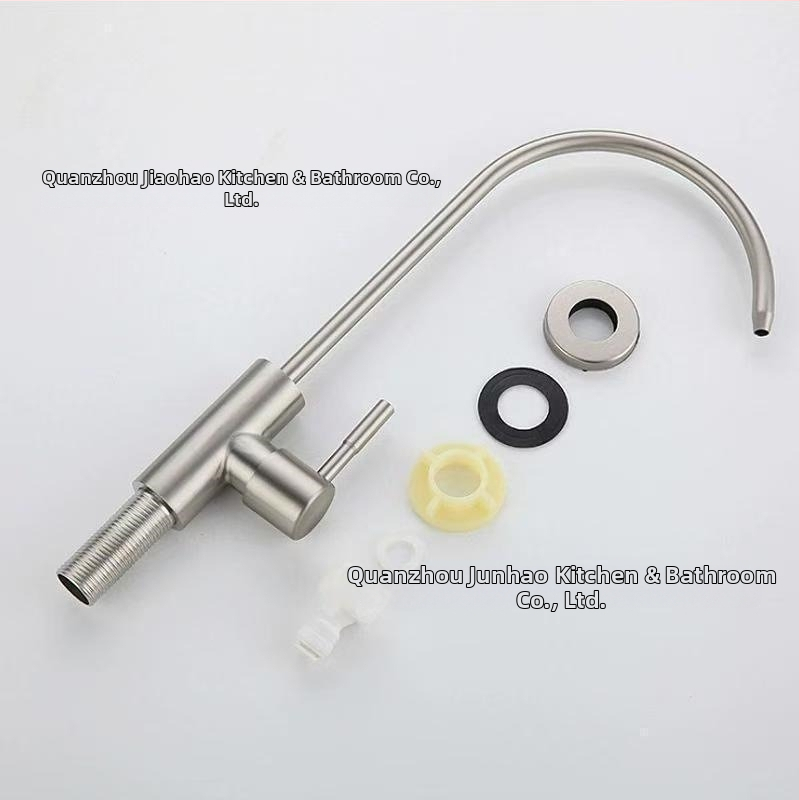 Ventil pre čistič vody, 304 nerezová oceľ, kuchynský priamy pitný vodovod, studená voda, pripojenie 2/4 bodov, keramický kotúčový ventil