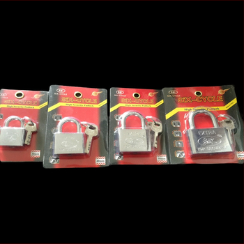 Încuietoare pentru uz casnic, set lacăte Padlock Lockset, material fier, finisaj cromat, stil modern minimalist