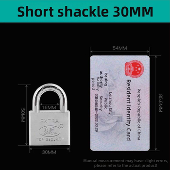 Încuietoare pentru uz casnic, set lacăte Padlock Lockset, material fier, finisaj cromat, stil modern minimalist