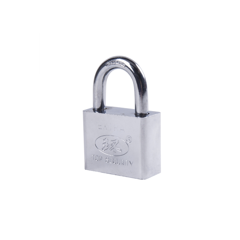 Încuietoare pentru uz casnic, set lacăte Padlock Lockset, material fier, finisaj cromat, stil modern minimalist