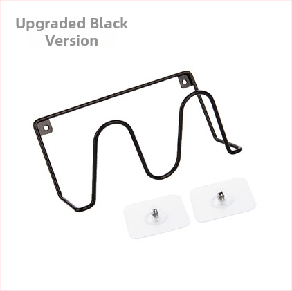 Nástenný vešiak na papuče, 2 úrovne, z železa, bez vrtania, moderný japonský štýl